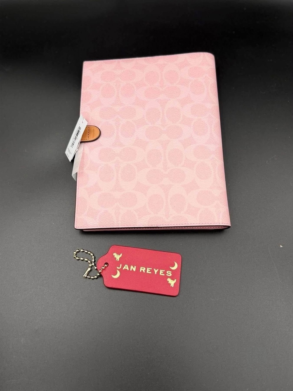 . Coach Notebook In Signature Canvas
Gold/Powder Pink - Picture 4 of 8